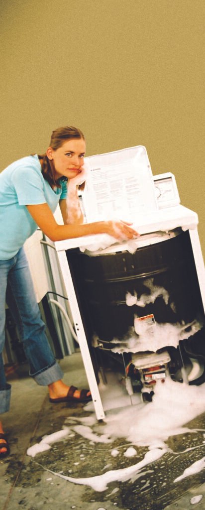 pic over flowing washing machine